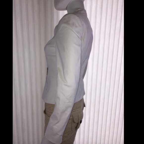 Guess by Marciano Womens Blazer Jacket White Fit 4 - Picture 6 of 9